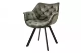 2SET židlo-křeslo DUTCH COMFORT II tmavě zelené samet otočné 2SET židlo-křeslo DUTCH COMFORT II tmavě zelené samet otočné