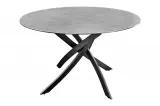 Kulatý jídelní stůl ALPINE ANTRACIT 120 CM keramika Kulatý jídelní stůl ALPINE ANTRACIT 120 CM keramika