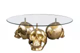 Konferenční stolek SKULL 90 CM zlatý Konferenční stolek SKULL 90 CM zlatý