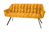Stolová lavice PAPILLON 165 CM tmavě žlutá samet Stolová lavice PAPILLON 165 CM tmavě žlutá samet