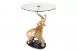 Odkládací stolek WILDLIFE ELEPHANT II 75 CM zlatý / mramor Odkládací stolek WILDLIFE ELEPHANT II 75 CM zlatý / mramor