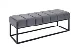 Lavice PETIT BEAUTE 110 CM stříbrně šedá samet Lavice PETIT BEAUTE 110 CM stříbrně šedá samet
