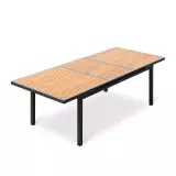 Zahradní jídelní rozkládací stůl HECK 240-340 CM BLACK Zahradní jídelní rozkládací stůl HECK 240-340 CM BLACK