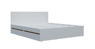 IDEA manželská postel 160, bílá / dub Artisan