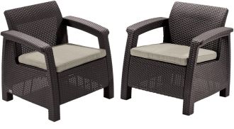 2SET křeslo TRAMONTI hnědá 2SET křeslo TRAMONTI hnědá
