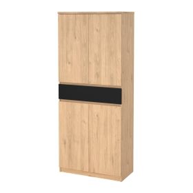 Botník Simplicity 210 jackson hickory/černý mat Botník Simplicity 210 jackson hickory/černý mat