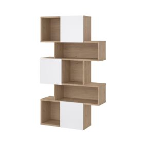 Knihovna Penta 738 jackson hickory/bílý lesk Knihovna Penta 738 jackson hickory/bílý lesk