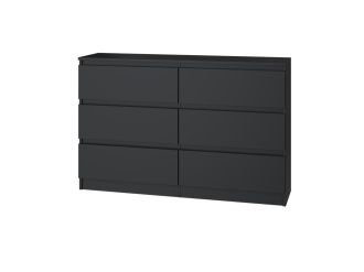Komoda Malvína M6 120 černá Komoda Malvína M6 120 černá