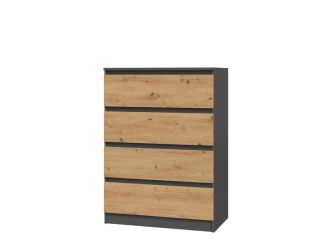 Komoda Malvína M4 antracit/dub artisan Komoda Malvína M4 antracit/dub artisan