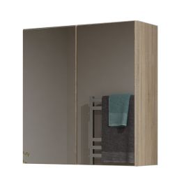Koupelnová skříňka se zrcadlem Pema 2D dub sonoma Koupelnová skříňka se zrcadlem Pema 2D dub sonoma