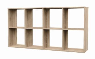 Regál Manja 2x4 dub sonoma Regál Manja 2x4 dub sonoma