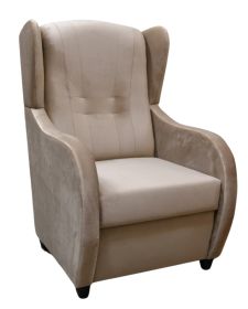 Relaxační křeslo ušák René Mexa Velvet 280 béžové Relaxační křeslo ušák René Mexa Velvet 280 béžové
