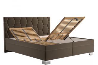 Postel Paloma 180x200 hnědá Postel Paloma 180x200 hnědá