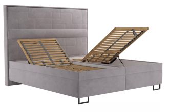 Postel Nikki 180x200 šedá Postel Nikki 180x200 šedá