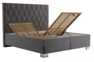 Postel Simon 180x200 šedá Postel Simon 180x200 šedá