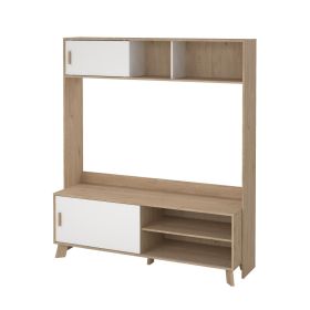 TV stěna Iker 718 jackson hickory/bílá TV stěna Iker 718 jackson hickory/bílá