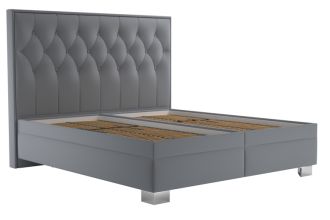 Postel Kristin 180x200 světle šedá Postel Kristin 180x200 světle šedá