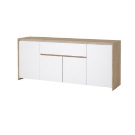 Komoda Nerea 316 jackson hickory/bílý lesk Komoda Nerea 316 jackson hickory/bílý lesk
