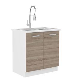 Kuchyňská skříňka Dalton 80-ZL-2F-ZB bílá/dub sonoma truffle Kuchyňská skříňka Dalton 80-ZL-2F-ZB bílá/dub sonoma truffle