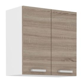 Kuchyňská skříňka Dalton 60-G-2F bílá/dub sonoma truffle Kuchyňská skříňka Dalton 60-G-2F bílá/dub sonoma truffle