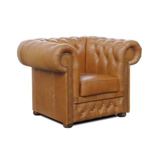Křeslo Chesterfield Lord 1 kůže koňak Křeslo Chesterfield Lord 1 kůže koňak