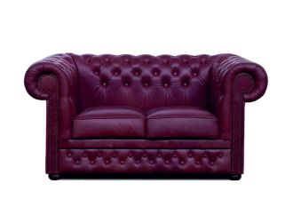 Pohovka Chesterfield Lord 2 kůže bordó Pohovka Chesterfield Lord 2 kůže bordó