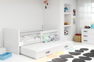 Postel s přistýlkou Riky II 90x200 bílá Postel s přistýlkou Riky II 90x200 bílá