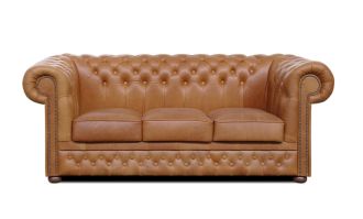 Pohovka Chesterfield Lord 3 kůže koňak Pohovka Chesterfield Lord 3 kůže koňak