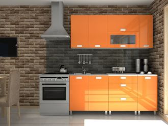 Kuchyňská linka Timothy MDR 180 oranžový lesk Kuchyňská linka Timothy MDR 180 oranžový lesk