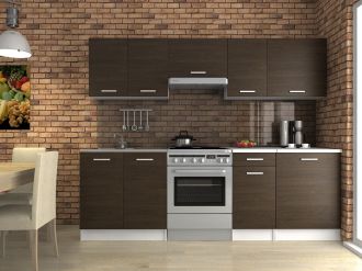 Kuchyňská linka Luigi 240/180 wenge Kuchyňská linka Luigi 240/180 wenge