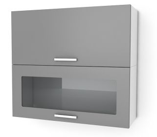 Kuchyňská skříňka Natanya KL1001D1W šedý lesk Kuchyňská skříňka Natanya KL1001D1W šedý lesk