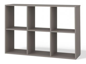 Regál Manja 2x3 šedá jíl Regál Manja 2x3 šedá jíl