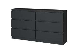 Komoda Malvína M6 140 černá Komoda Malvína M6 140 černá