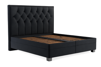 Postel Kristin 180x200 tmavě šedá Postel Kristin 180x200 tmavě šedá