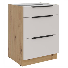 Kuchyňská skříňka Selva 60 D 3S dub artisan/kašmír Kuchyňská skříňka Selva 60 D 3S dub artisan/kašmír