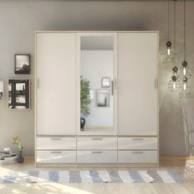 Skříň Lincoln 320 oak/bílý lesk Skříň Lincoln 320 oak/bílý lesk