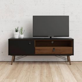 TV stolek Rain černá MAT/ořech TV stolek Rain černá MAT/ořech