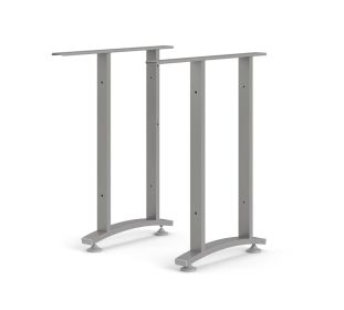 Rohové nohy stolu Office 438 silver grey Rohové nohy stolu Office 438 silver grey