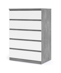 Komoda Simplicity 231 beton/bílý lesk Komoda Simplicity 231 beton/bílý lesk