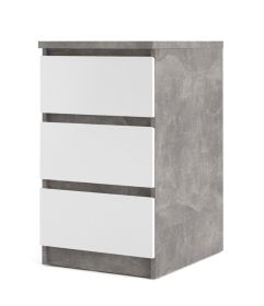 Komoda Simplicity 237 beton/bílý lesk Komoda Simplicity 237 beton/bílý lesk