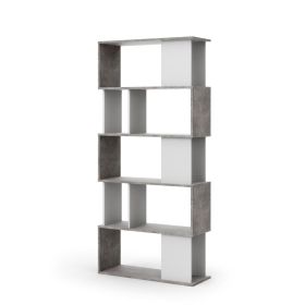 Regál Penta 735 bílá/beton Regál Penta 735 bílá/beton