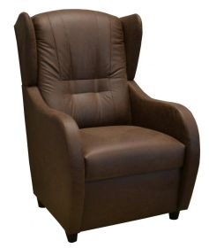 Relaxační křeslo ušák René tmavě hnědé Watusi Relaxační křeslo ušák René tmavě hnědé Watusi