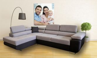 Sedací souprava Dolly L šedá světlý střed Sedací souprava Dolly L šedá světlý střed