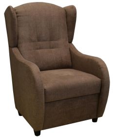 Relaxační křeslo ušák René Aston 4 hnědé Relaxační křeslo ušák René Aston 4 hnědé