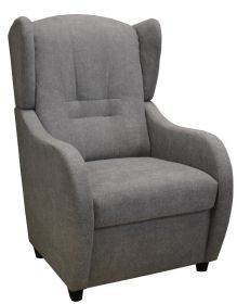 Relaxační křeslo ušák René Aston 16 šedé Relaxační křeslo ušák René Aston 16 šedé