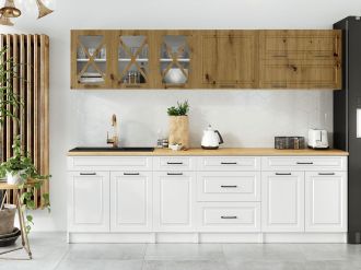 Kuchyňská linka Tyra 260/260 artisan/bílá MAT Kuchyňská linka Tyra 260/260 artisan/bílá MAT