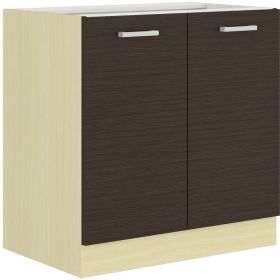 Kuchyňská skříňka Christo 80D-2F-BB dub ferrara/legno tmavé Kuchyňská skříňka Christo 80D-2F-BB dub ferrara/legno tmavé
