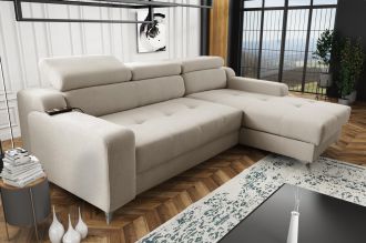 Sedací souprava Darina Premium P bílá káva Sedací souprava Darina Premium P bílá káva