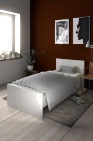 Postel Simplicity 211 90x190 cm bílý lesk Postel Simplicity 211 90x190 cm bílý lesk