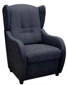 Relaxační křeslo ušák René Aston 13 modrošedé Relaxační křeslo ušák René Aston 13 modrošedé